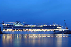 Grand Princess after dark