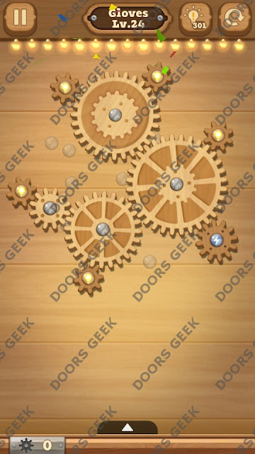 Fix it: Gear Puzzle [Gloves] Level 24 Solution, Cheats, Walkthrough for Android, iPhone, iPad and iPod