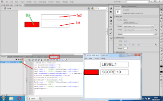 SCORE AND LEVEL COUNT AS3