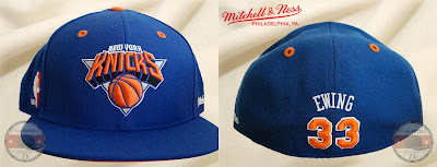 Mitchell & Ness NBA Hall of Fame Collection - Patrick Ewing New York Knicks Fitted Hat (front and back)