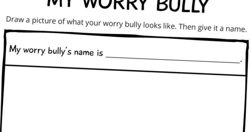 Child Anxiety Worksheets | Stress And Anxiety In Children