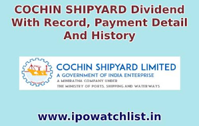 cochin shipyard dividend