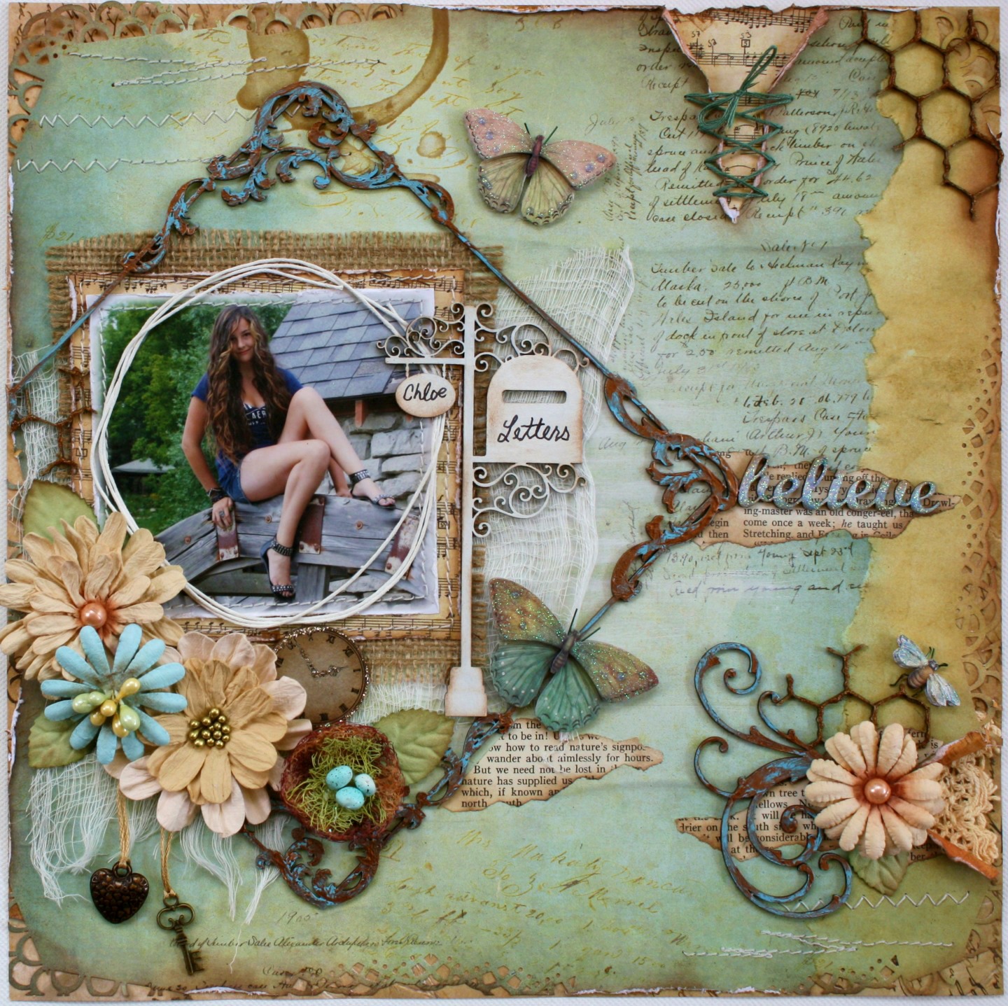 Such a Pretty Mess Another Layout in Australian Scrapbook 