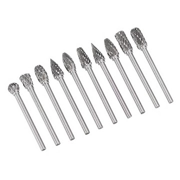 CARBIDE BURR BIT DOUBLE CUT TUNGSTEN STEEL SOLID ROTARY HOWN - STORE