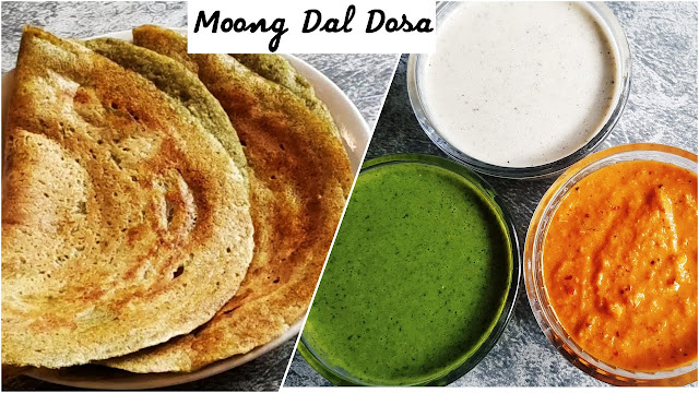 panhandle dal dosa with 1 tbsp. green chutney