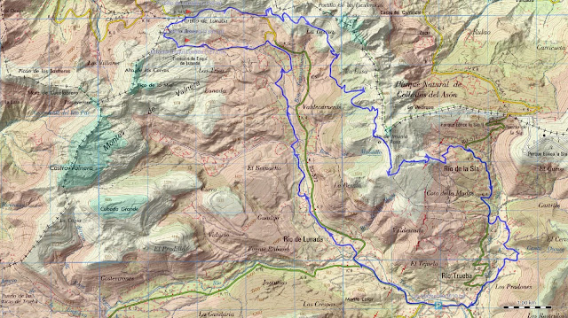 Mapa Ruta Vuelta a Lunada en Mountain Bike
