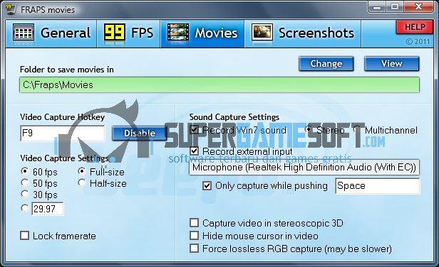  yang sanggup download di supergamesoft kini Download Fraps 3.5.99 Full Version Terbaru