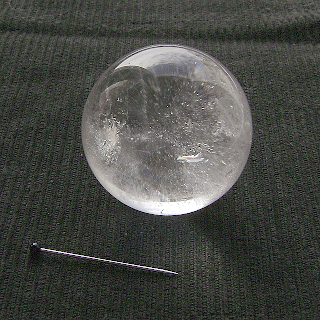 Кварцова кристална топка за експеримента
