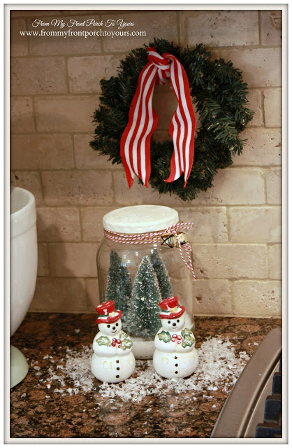 Christmas Kitchen-Snowman Salt & Pepper Shakers- From My Front Porch To Yours