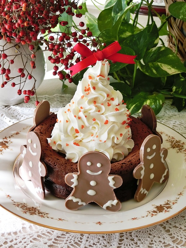 Bon Bon Art Cooking レシピ クリスマスのガトーショコラ 簡単かわいいクリスマスケーキ