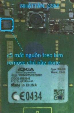 Nokia C5-00 mất nguồn.