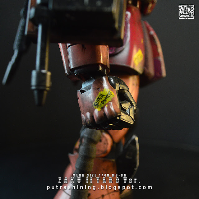 Customize Mega Size 1/48 Zaku II with Recycle & Reuse Stuff by Putra Shining