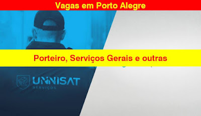 Vagas para Porteiros, Serviços Gerais e outros em Porto Alegre