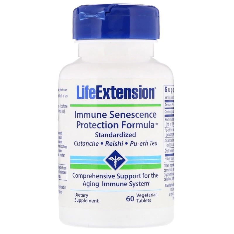 Life Extension, Иммунная формула защиты от старения, 60 вегетарианских таблеток