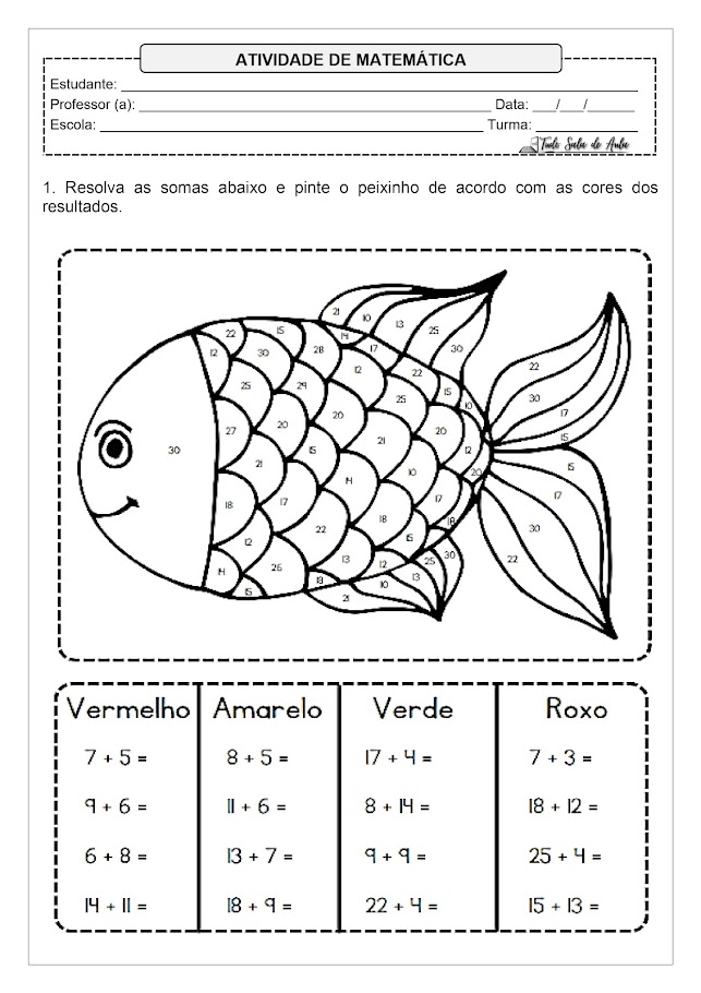 contas de somar