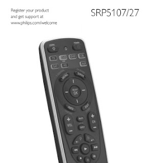 Philips SRP5107 Universal Remote Control Manual