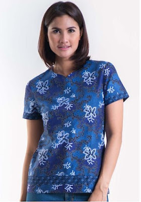 Model Baju Batik Solo Lengan Pendek