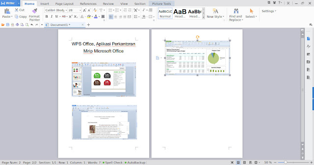 WPS Office, Aplikasi Perkantoran Gratis, Tampilan Mirip Microsoft Office