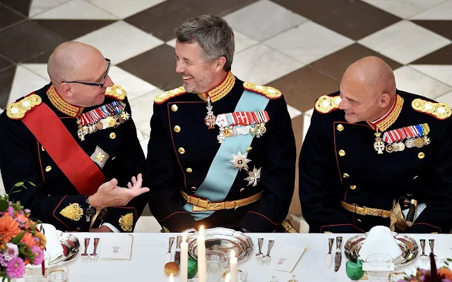 Crown Princess Mary wore the official uniform worn by Danish female Army officers. Crown Prince Frederik
