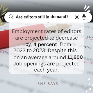 Are editors still in demand?