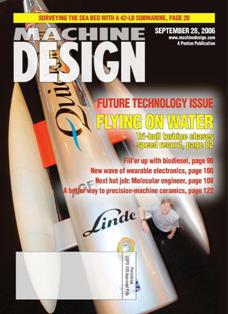 Machine Design...by engineers for engineers 2006-18 - 28 September 2006 | ISSN 0024-9114 | TRUE PDF | Mensile | Professionisti | Meccanica | Computer Graphics | Software | Materiali
Machine Design continues 80 years of engineering leadership by serving the design engineering function in the original equipment market and key processing industries. Our audience is engaged in any part of the design engineering function and has purchasing authority over engineering/design of products and components.