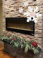 Stone Selex - specialty masonry products - stacked stone electric fireplace