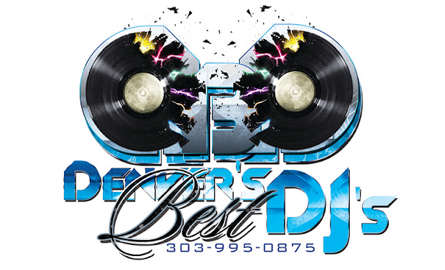 Denver's Best DJs Denver Wedding DJ and Event DJ Services Logo and Phone Number