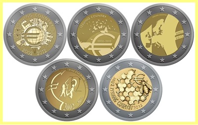monedas euro 2012 finalistas