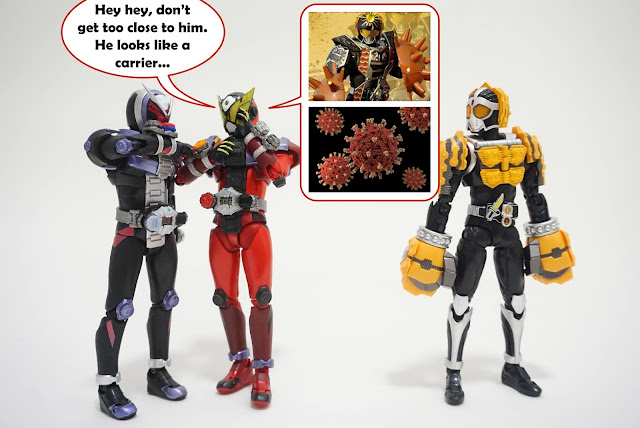 covid19 kamen rider knuckle sh figuarts funny joke zi-o geiz jimba jimber