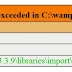 Upload a big sql DB to PHPmyAdmin Wampp