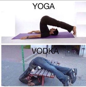A diferença entre a Yoga e Vodka