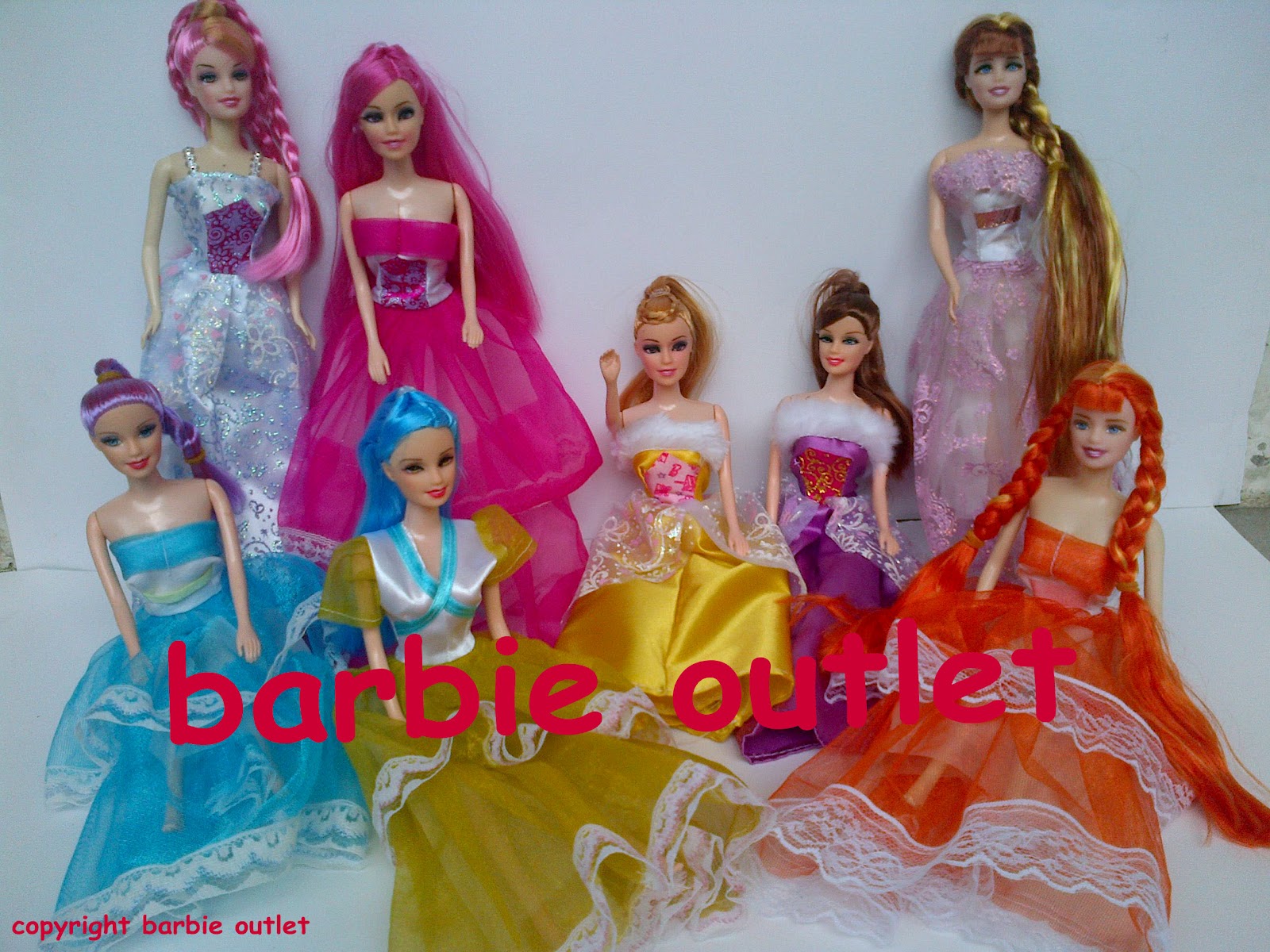 Barbie outlets: Baju Pesta Boneka Barbie