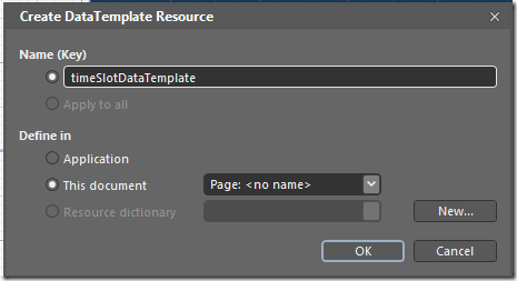 Create DataTemplate Resource 