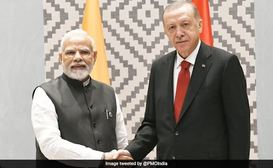 PM Modi meets Turkish President Erdogan on the sidelines of Regional SCO Summit