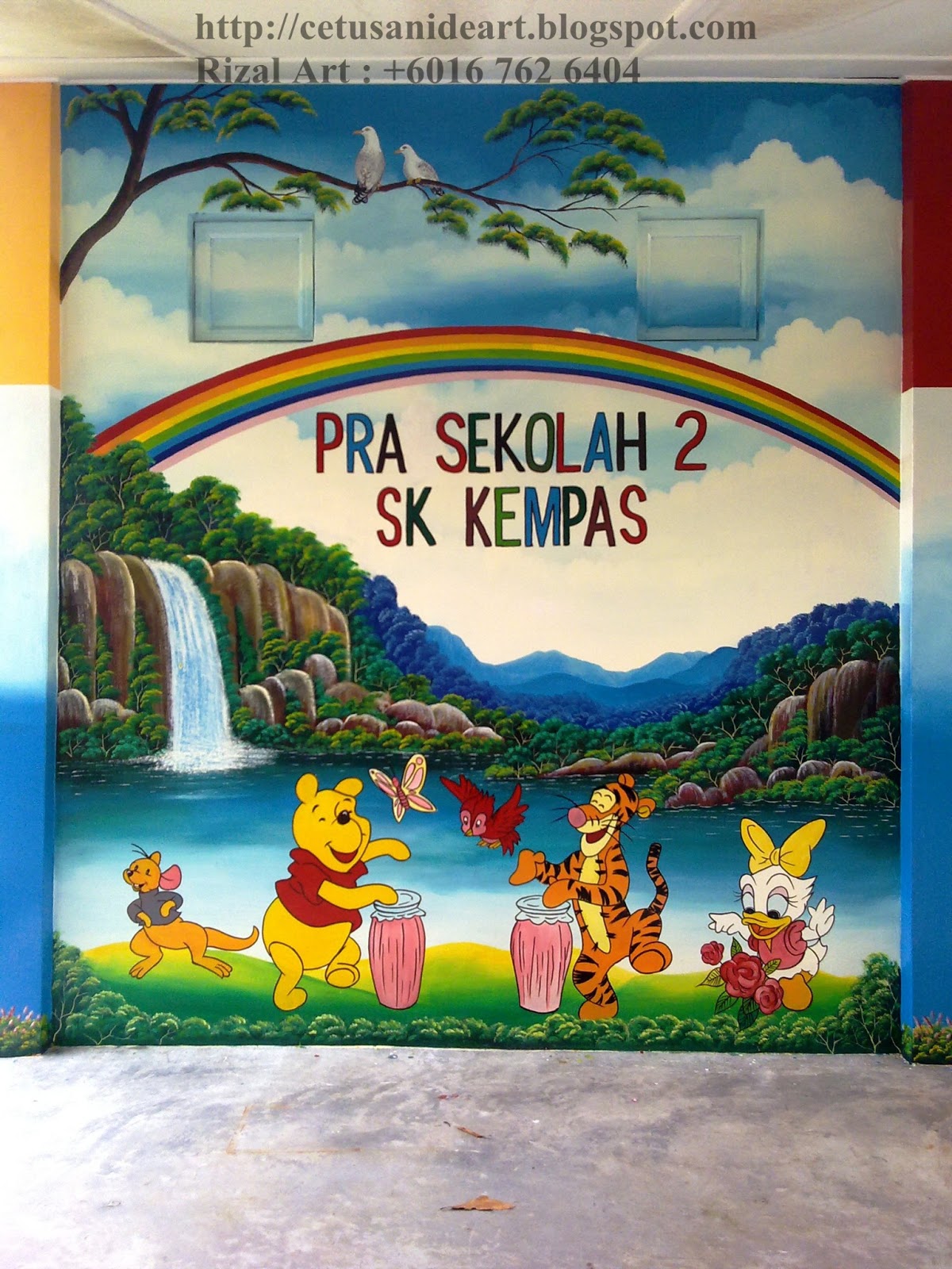 MURAL ART CETUSAN IDEA: SAMPLE IMAGE MURAL ( PRASEKOLAH 