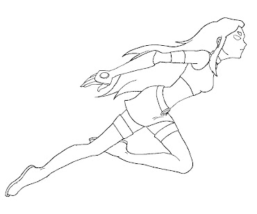 #6 Starfire Coloring Page
