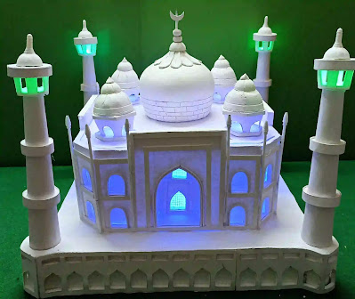 school project के लिए  Taj Mahal का model कैसे बनाये ,tajmahal-nayacraft.com