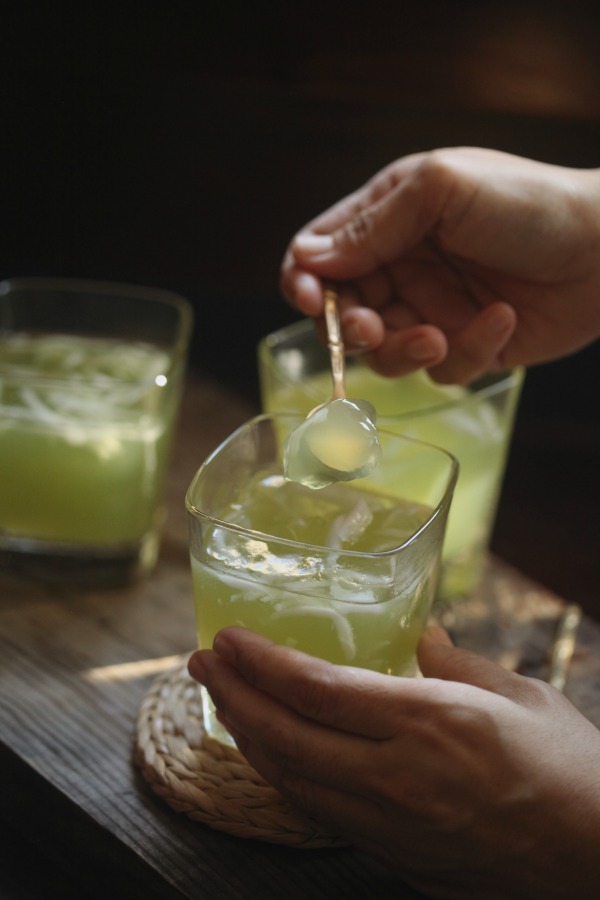 Jelly Kelapa Pandan lembut dan harum! - masam manis