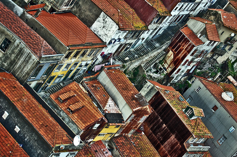 oporto decadencia edificios vista aerea portugal