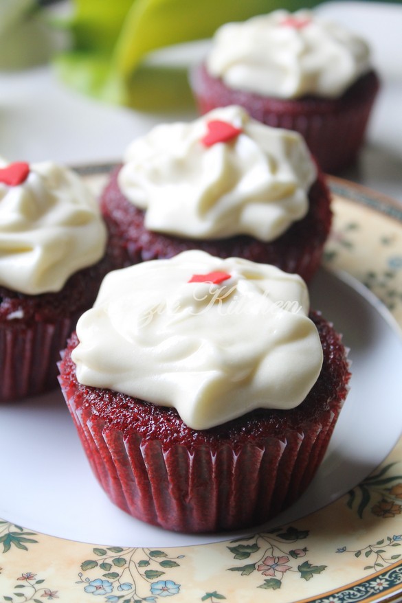 Red Velvet Cupcake Untuk Tempahan Lagi Azie Kitchen