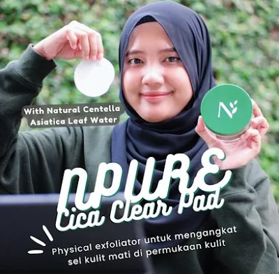 Review N'Pure Cica Clear Pad: Kapas Eksfoliasi Praktis Angkat Kotoran di Wajah