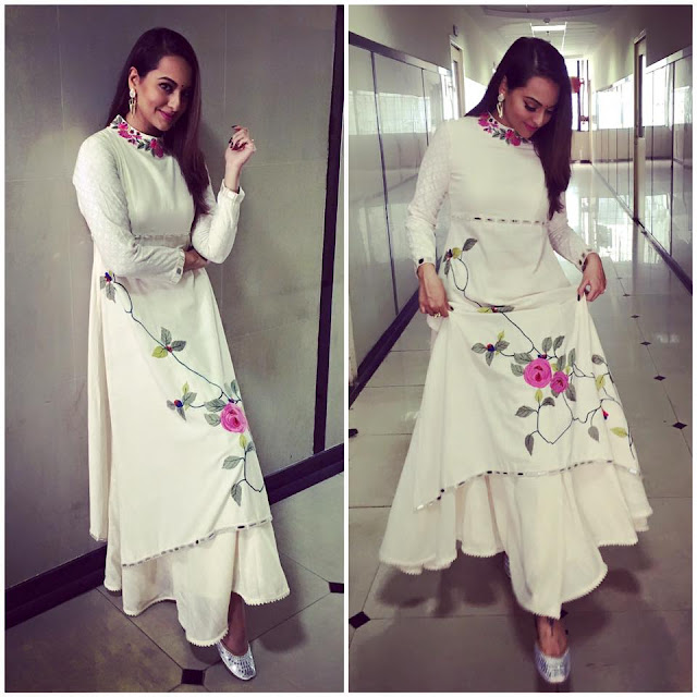 Sonakshi Sinha in Purvi Doshi Kurta and Palazzo Pants