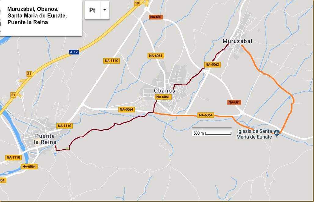 Mapa para Santa Maria de Eunates