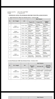 Perubahan Jadwal USBN 2019