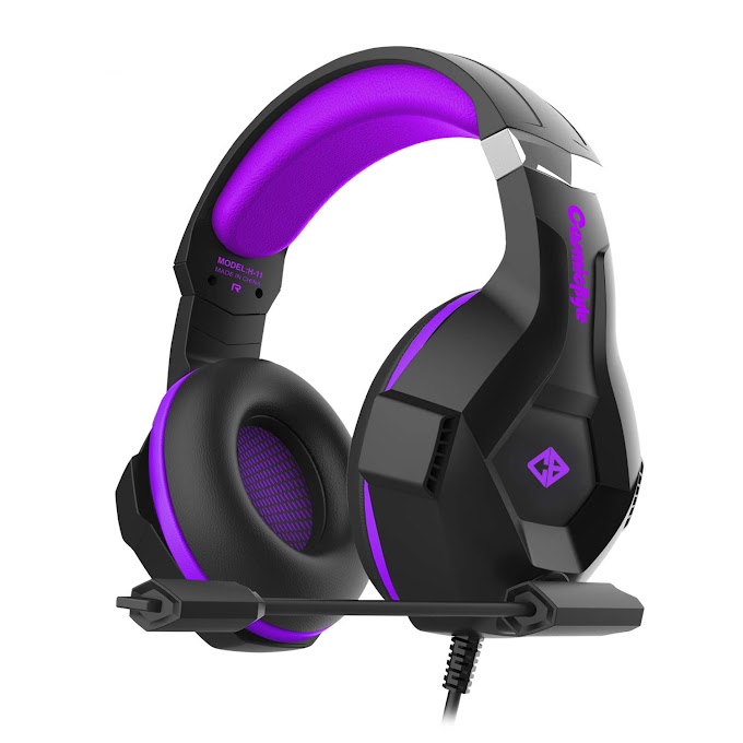 Cosmic Byte H11 Gaming Headset with Microphone (Black/Purple)