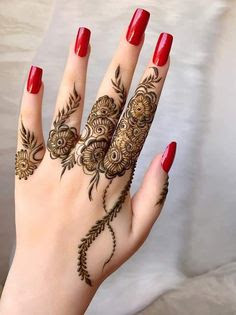 new Latest tikki mehndi designs for eid 2023