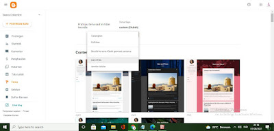 mengganti template blogspot