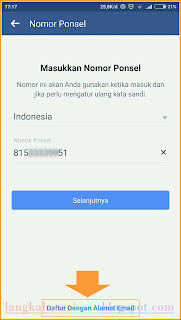 mendaftar facebook lewat hp android