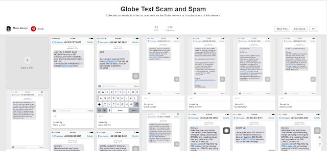 Globe Text Scam and Spam