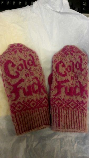 Mittens to go with your tacky sweater